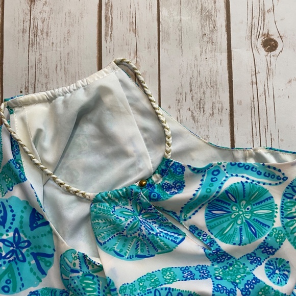 Lilly Pulitzer for Target Sea Urchin Starfish Blue Halter Top XS - Picture 5 of 6